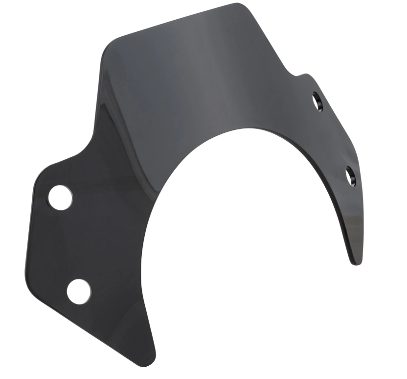 Flyscreen without holder black tinted for Vespa GTS/GTS Super/GT/Primavera/Elettrica/PX