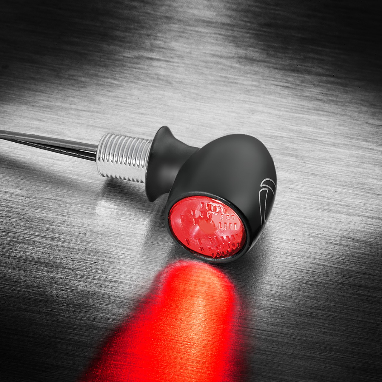Kellermann taillight and brake light, Atto RB hm, steel, LED, HL/HR 12 V, black satin finish