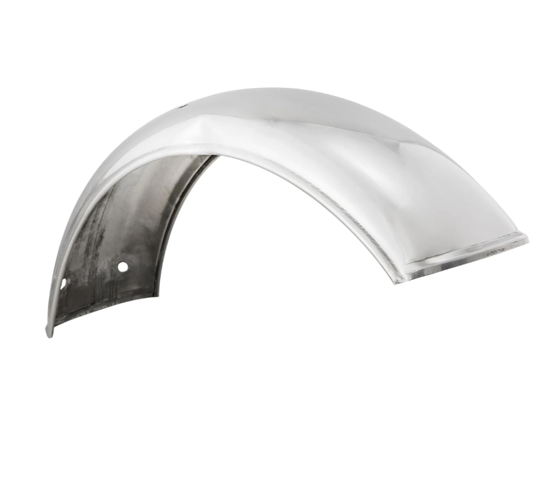 Mudguard 2.0 Garelli without bracket for Vespa PX 80-200cc, polished stainless steel