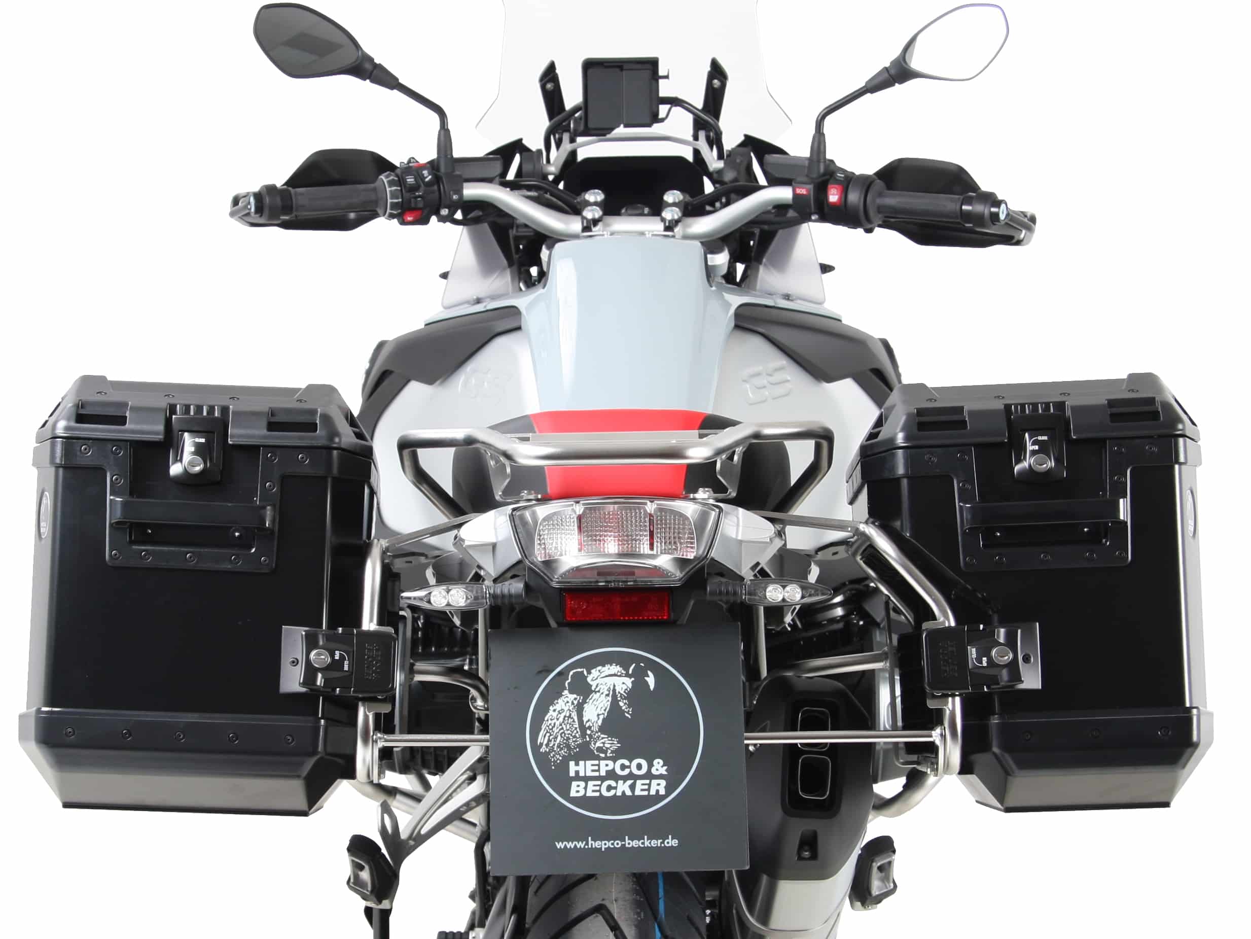 Case carrier set Cutout carrier incl. case set Xplorer Cutout black for BMW R 1250 GS Adventure