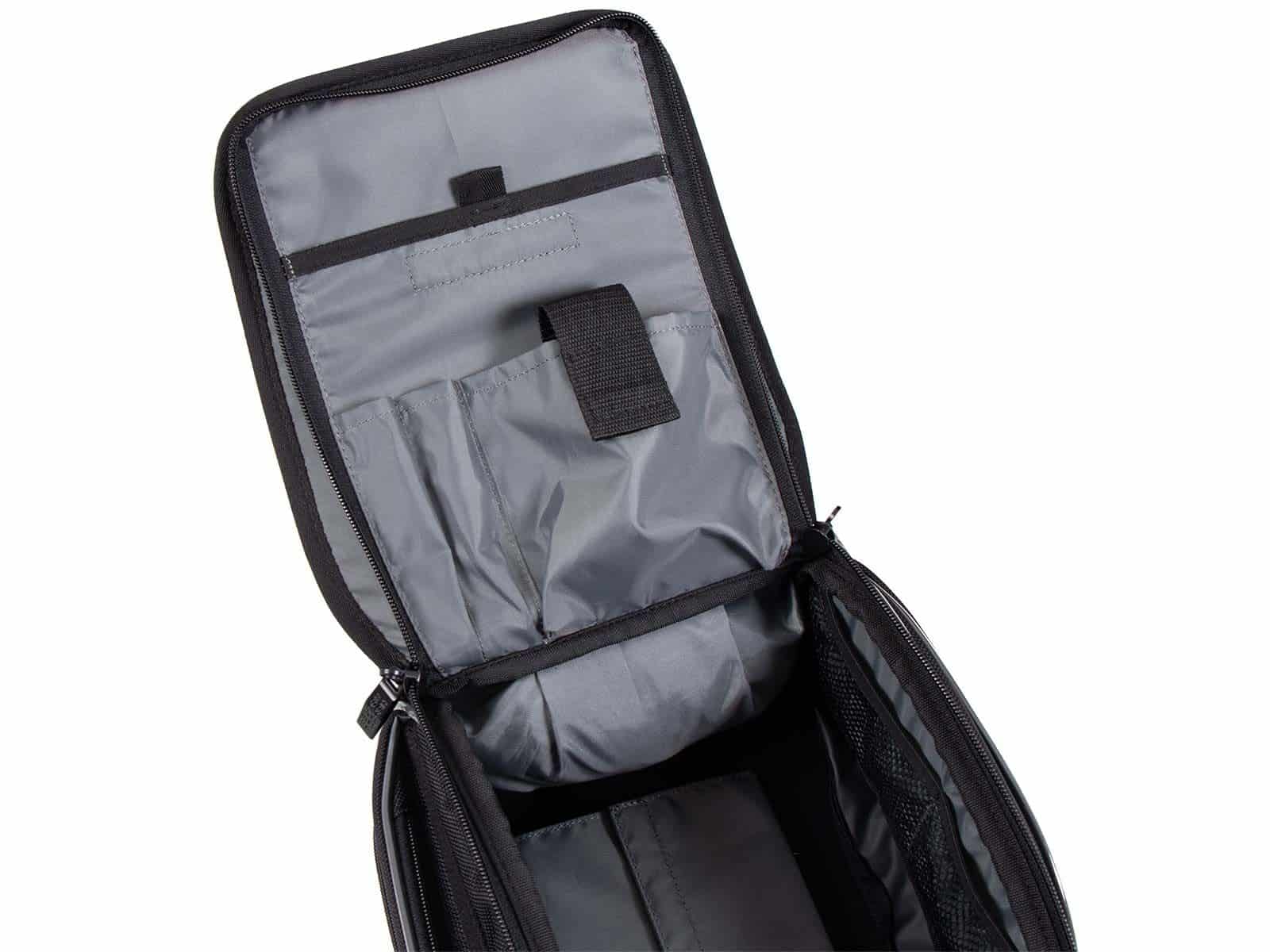 Rear bag Street black, universal belt attachment, Hepco & Becker