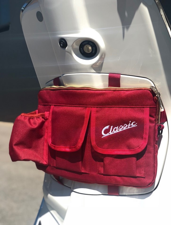 Bag "Classic" for luggage compartment / glove box Vespa - red, nylon