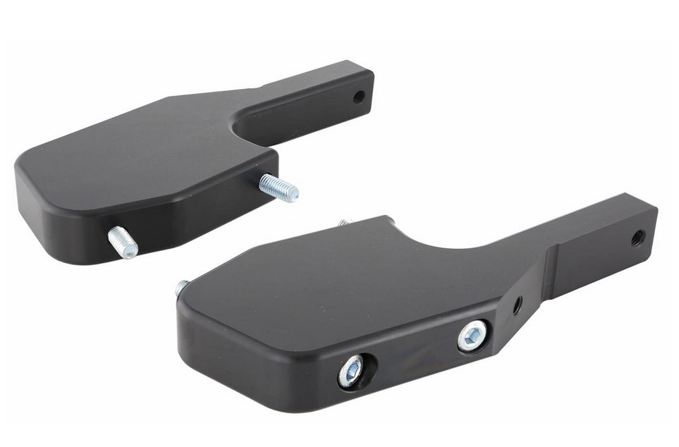Footrest adapter pillion for Vespa GTS/GTS Super/GTV/GT 60/GT/GT L 125-300ccm, black glossy