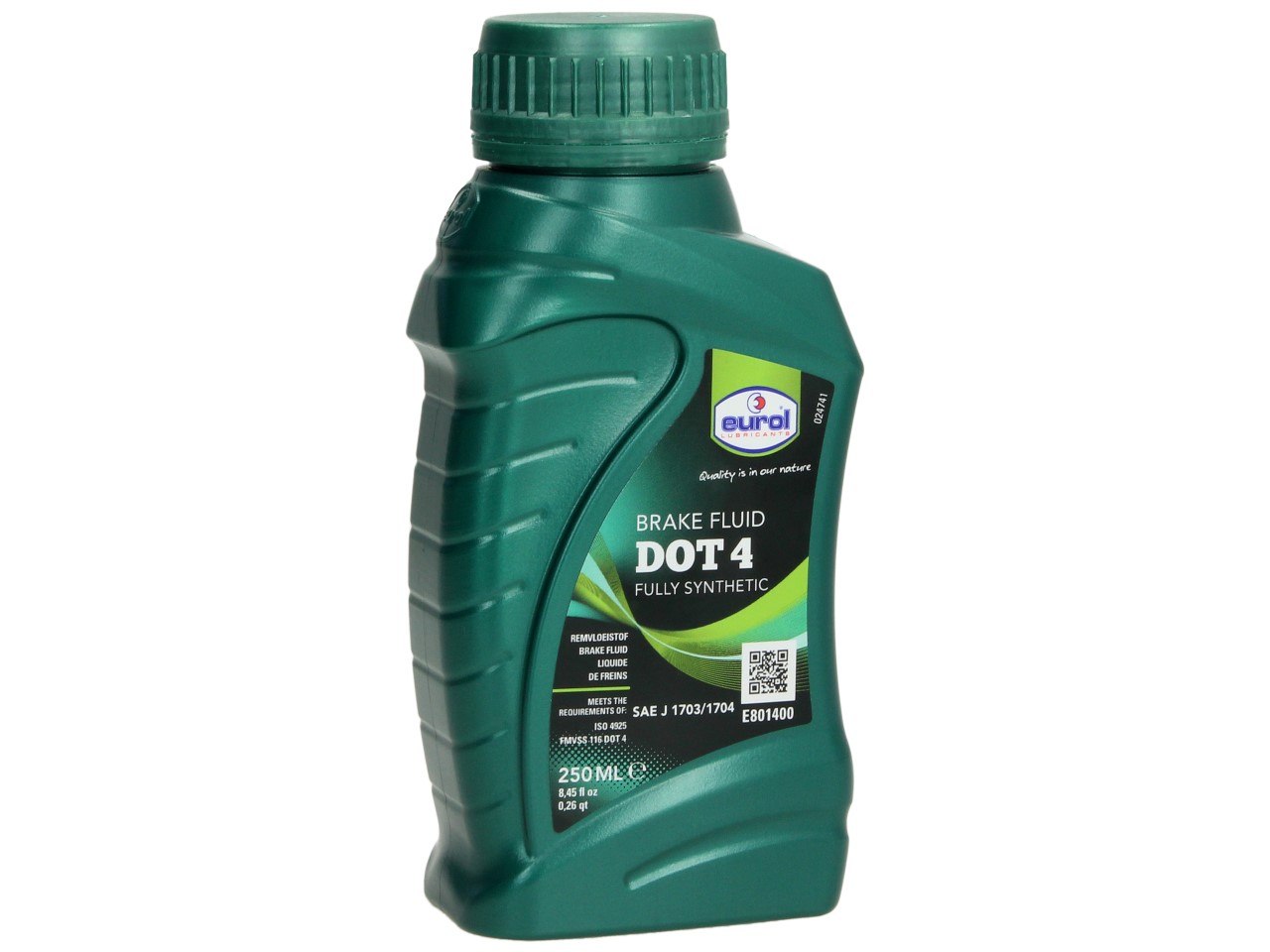 Eurol brake fluid, DOT 4, 0.250 l, SAE J1703 / ISO 4925