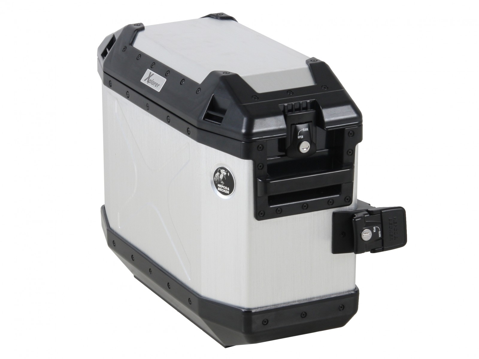 Side case Alu Xplorer 30 silver Hepco & Becker