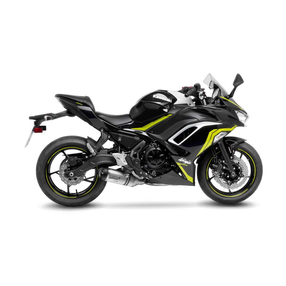 LeoVince complete system LV One Evo for Kawasaki Ninja /Versys /Z 650, silver, E-approval