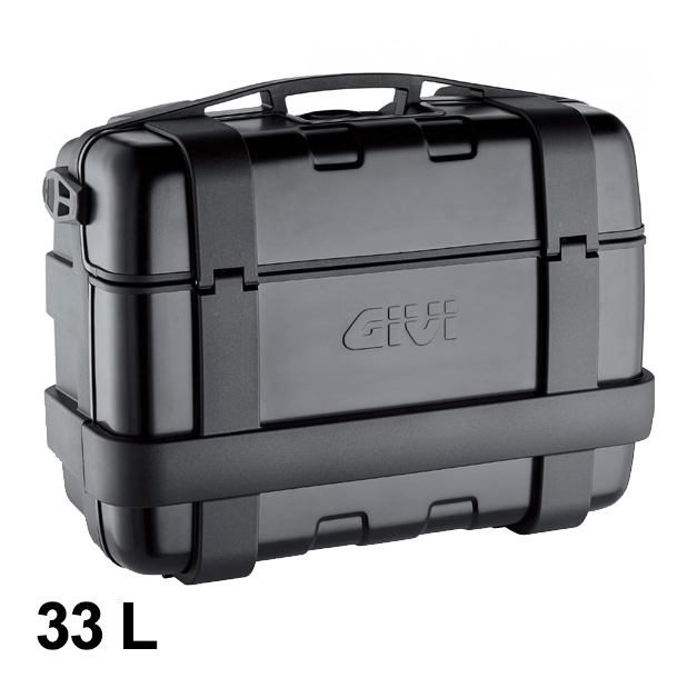 Trekker 33 liter MONOKEY case with aluminum cover black Givi