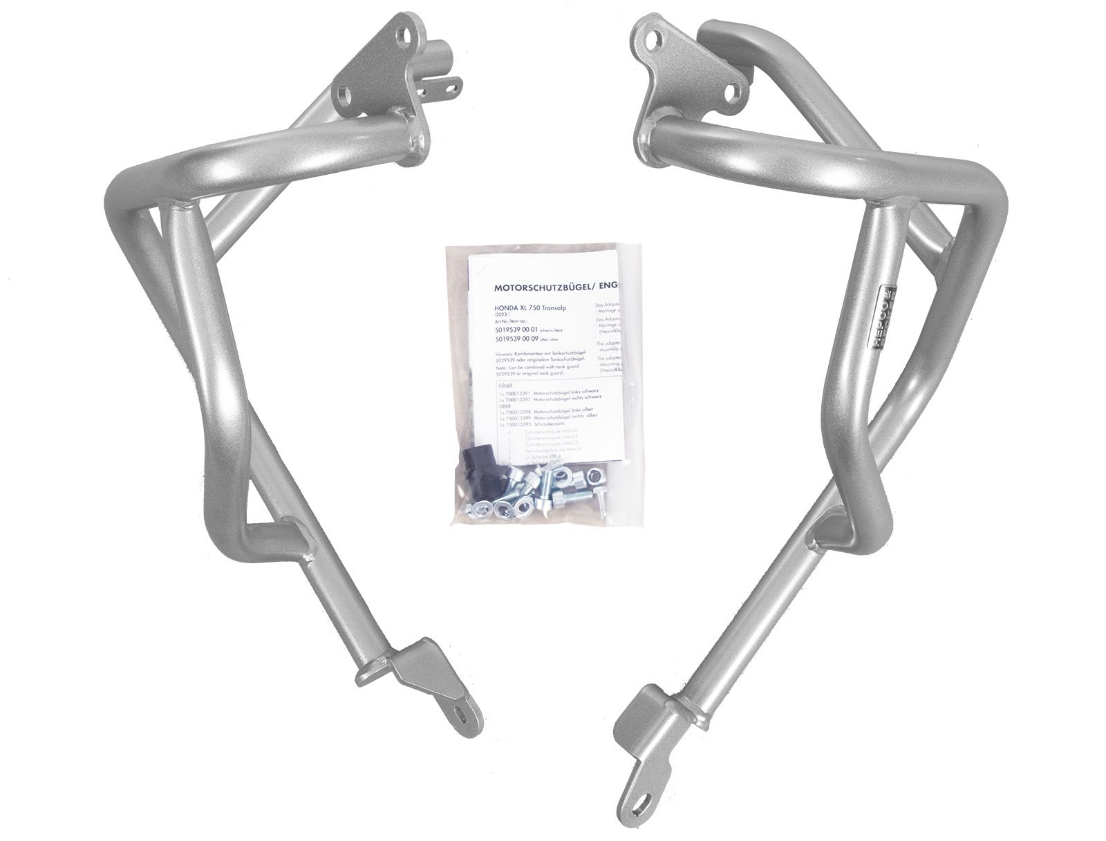 Engine guard silver for Honda XL 750 Transalp (25- ) Hepco & Becker