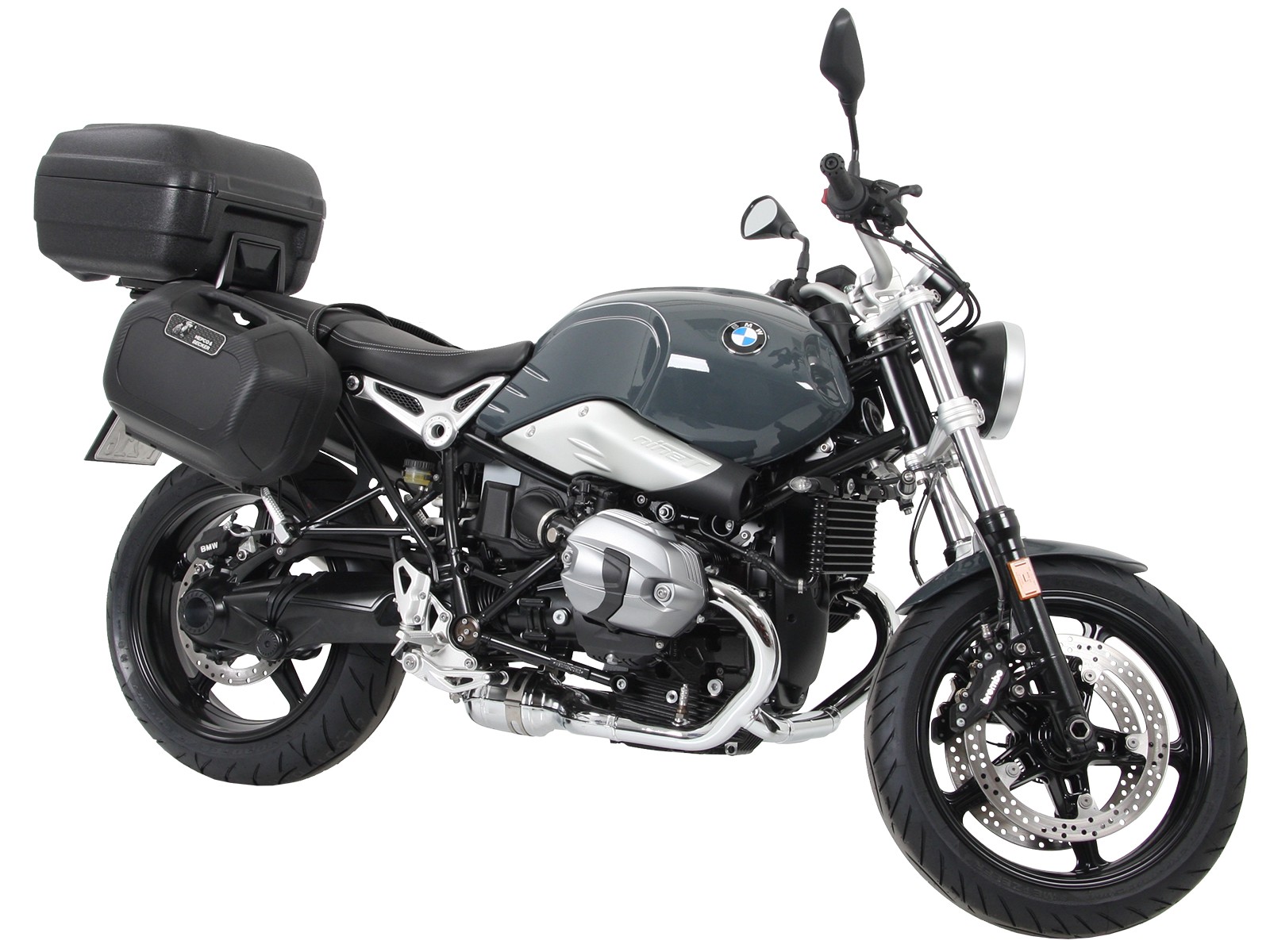 Easyrack top case carrier black for BMW R nineT Pure (17-23) Hepco & Becker