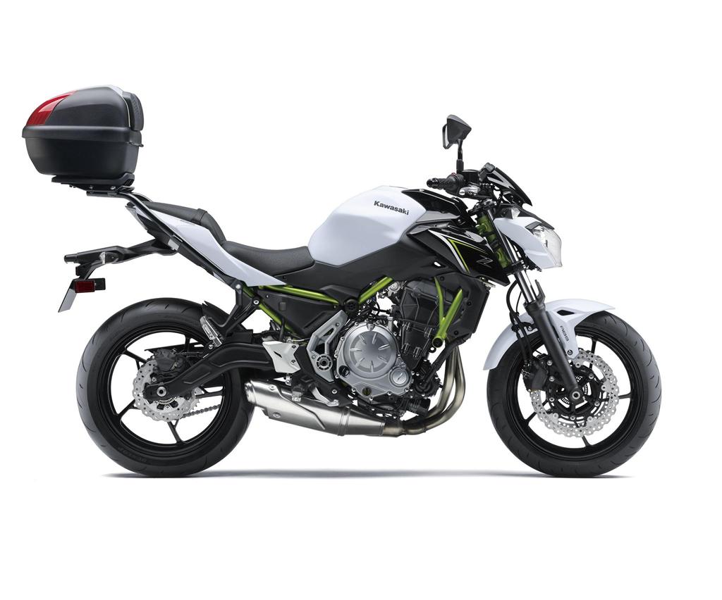 Cover for top case 30L "725" Metallic Flat Raw Titanium Z650 2017 Original Kawasaki