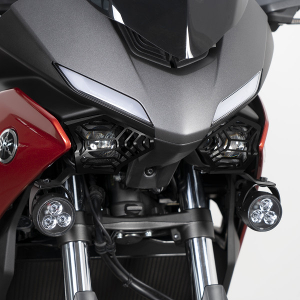 Auxiliary headlight bracket kit for Yamaha Tracer 700 (20-) Barracuda