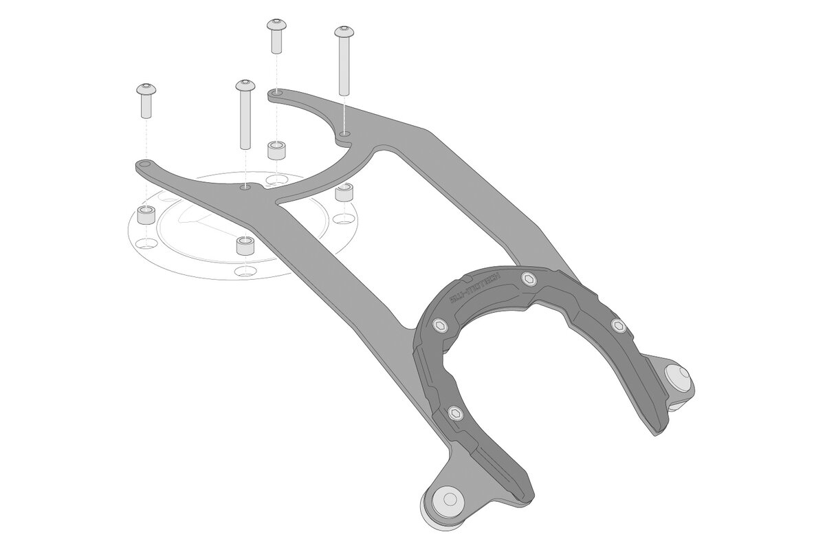 SW-Motech PRO Fuel Tank Ring for Honda NX 500 (24-)
