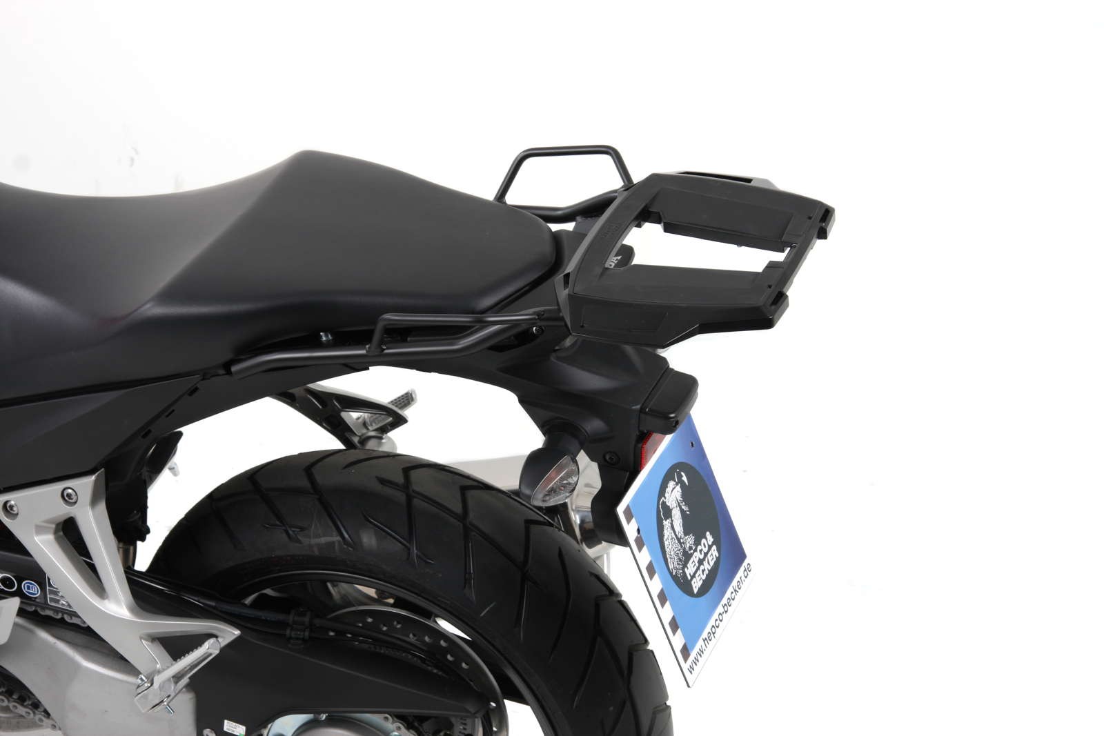Alurack top case carrier black for Honda VFR 800 X Crossrunner (11-14) Hepco & Becker