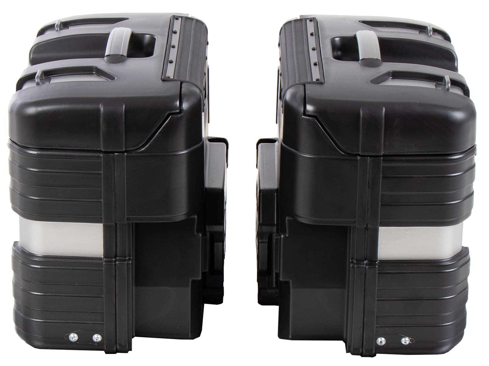 Gobi side case set Black Edition incl. luggage hooks Hepco & Becker