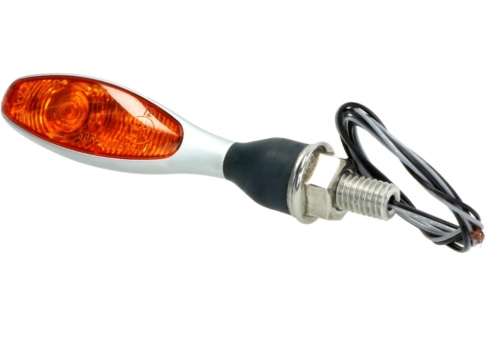 Kellermann turn signal, Micro 1000 Halogen, steel, halogen, HR/HL, 12 V, 6 W, chrome matt, M8x20