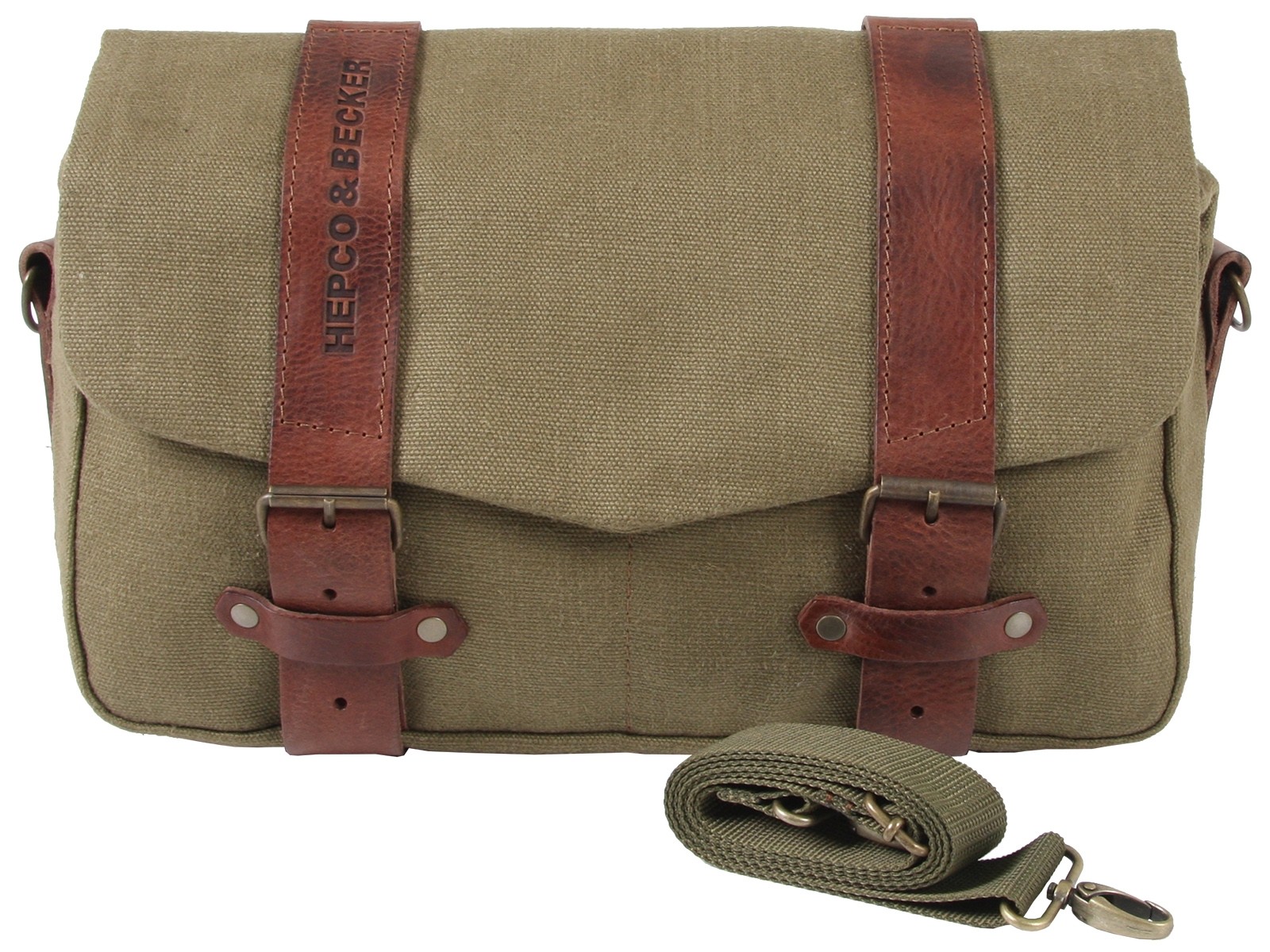 LEGACY courier bag set M/M green for C-Bow carrier Hepco & Becker