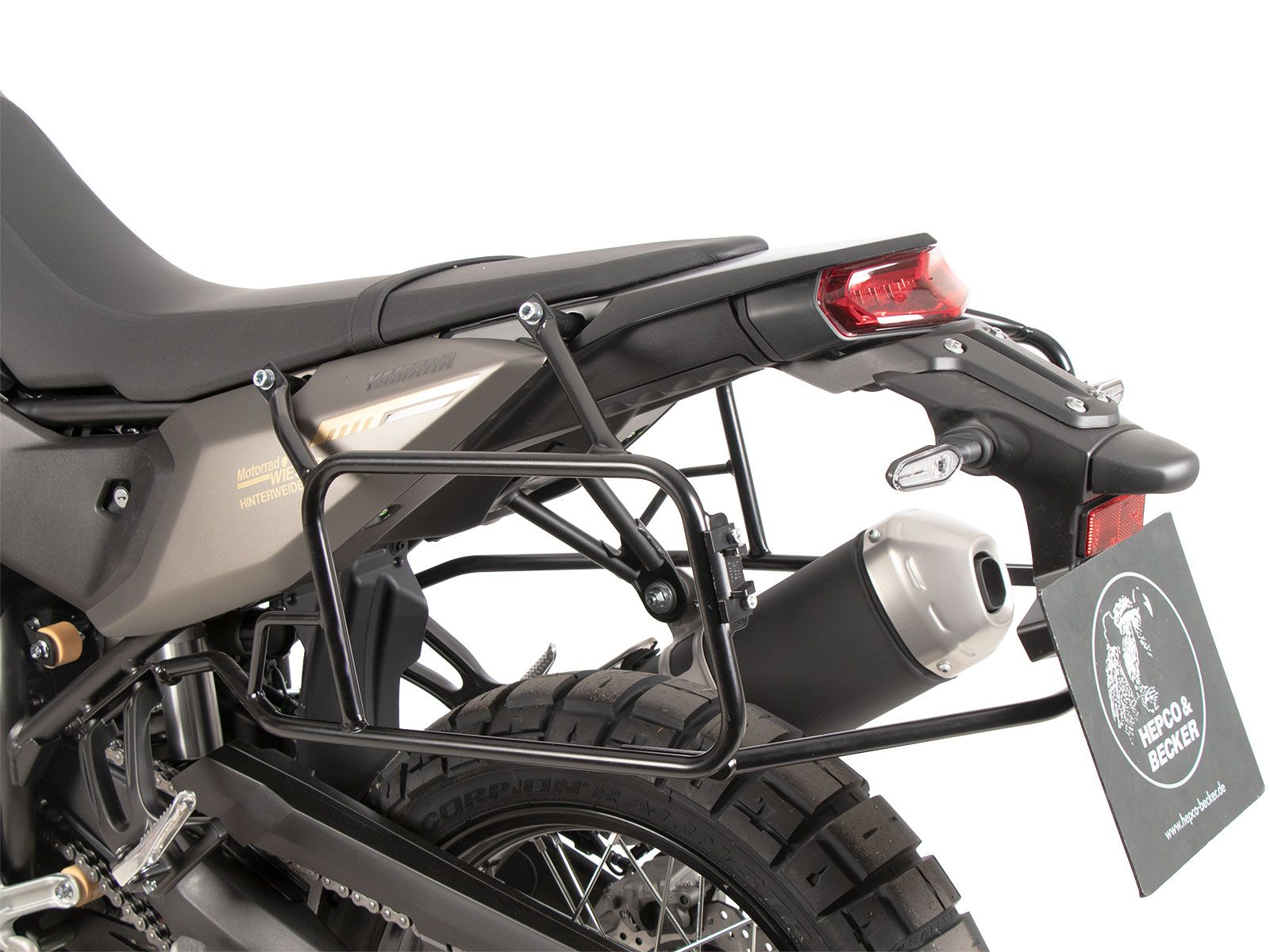 Side case carrier fixed black for Yamaha Ténéré 700 (25-) Hepco & Becker