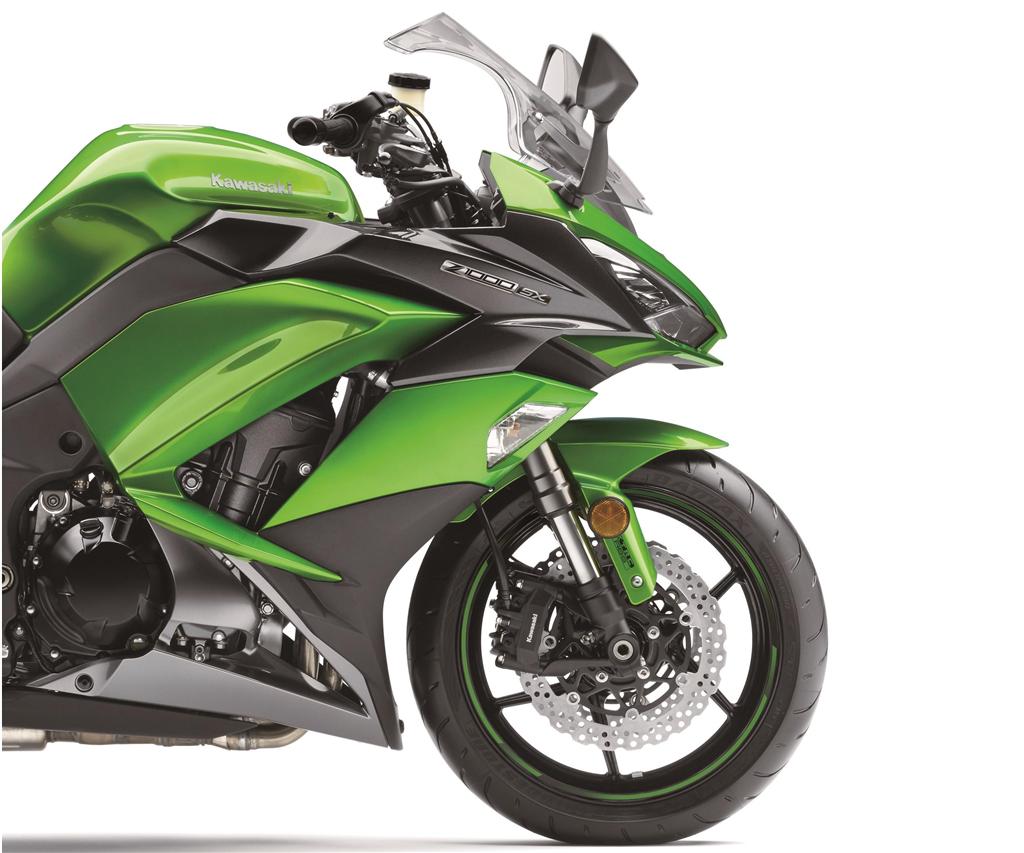 Rim rings set green original Kawasaki