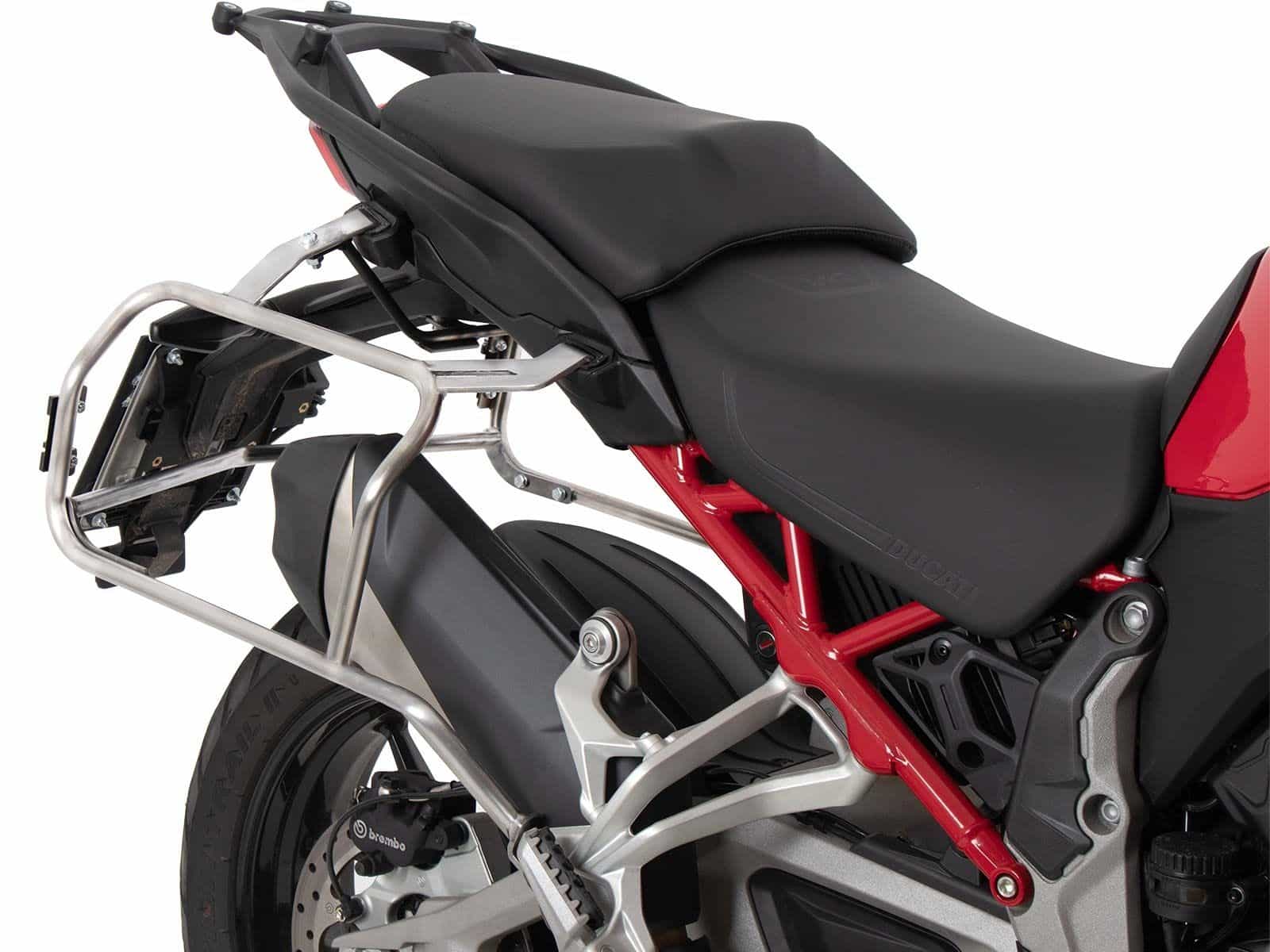Case carrier set Cutout incl. case set Xplorer Cutout black for Ducati Multistrada V4 /S (25-)
