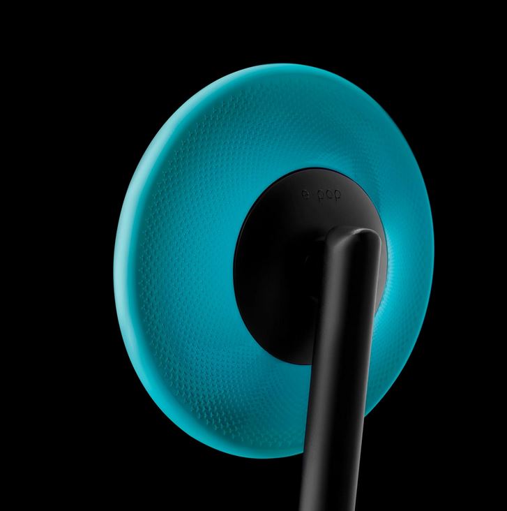 Handlebar end mirror RIZOMA E-POP for Vespa left or right, black/blue