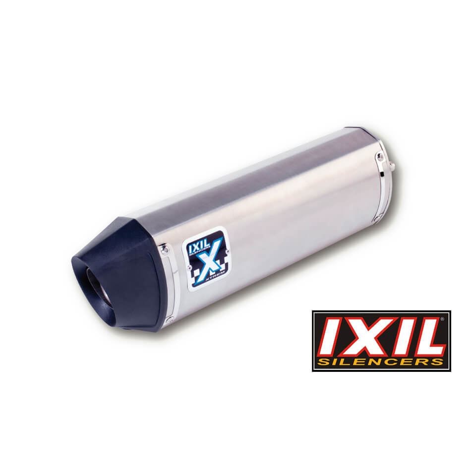 IXIL HEXOVAL XTREM rear muffler Honda CB 900 F Hornet, stainless steel silver, end cap black, E-approved