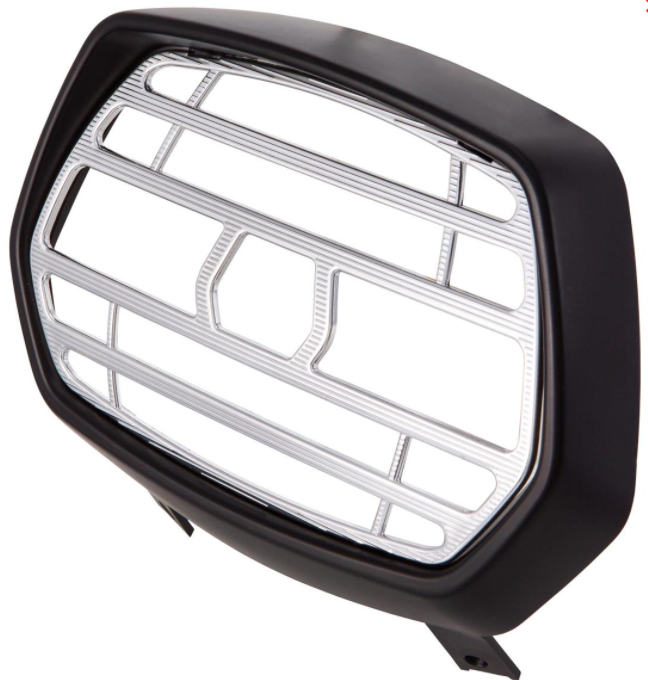 Lamp grid black matt for Vespa Sprint 50-150cc 2T/4T, grid - chrome