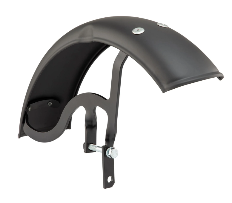 Mudguard Garelli for Vespa PX 80-200cc, metal, black matt