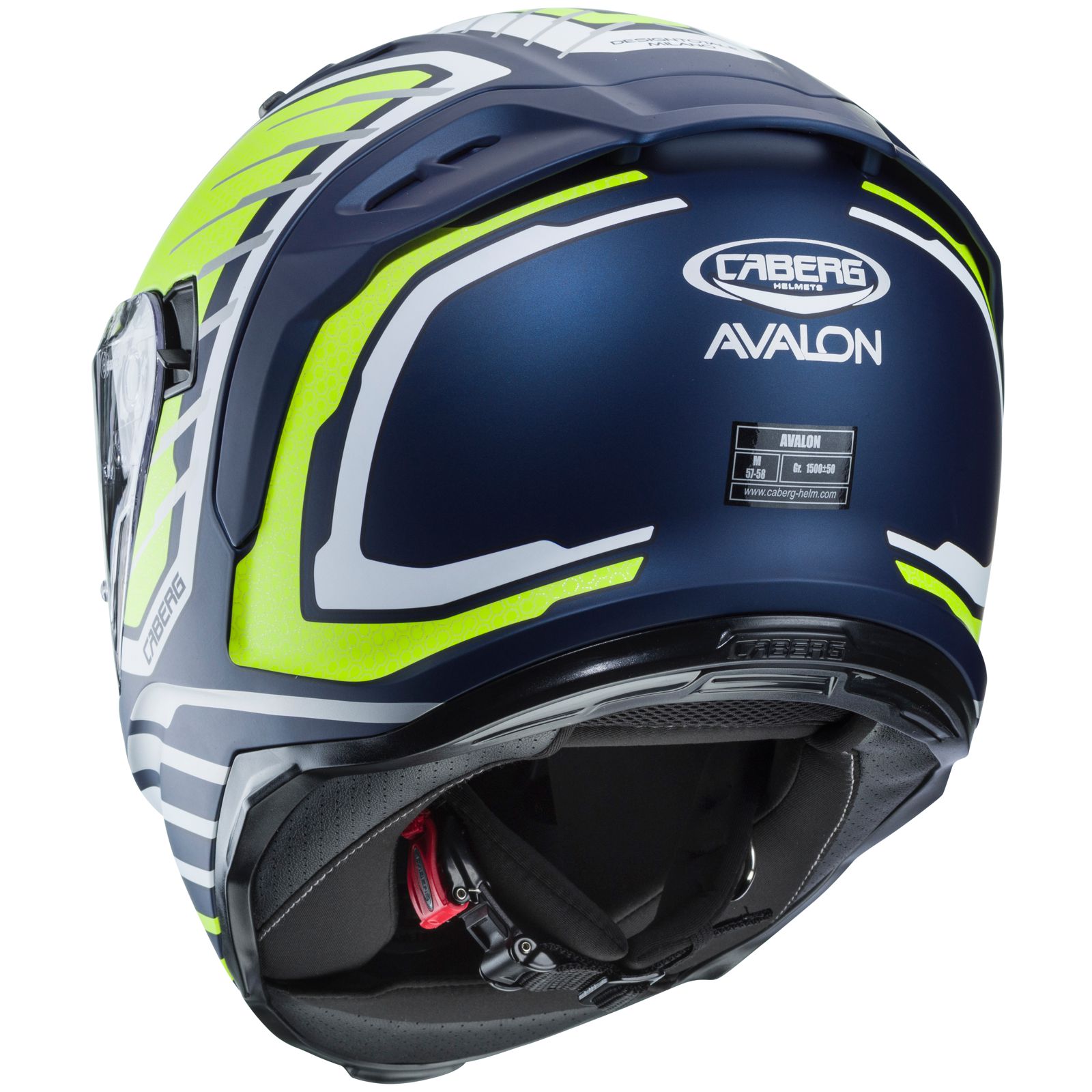 Caberg Helmet Avalon Forge, matte blue / fluo yellow white