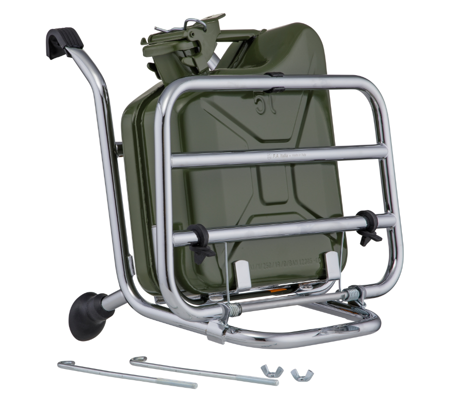 Luggage rack front for Vespa PX 80-200cc, foldable, chrome