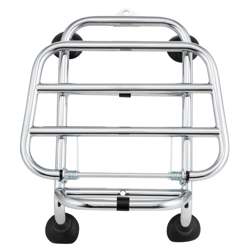 Front luggage rack for Vespa GTS /GTS Super HPE /GTV 125/300 ('19-), foldable, chrome
