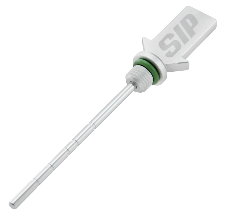 Oil dipstick gear oil, silver matt