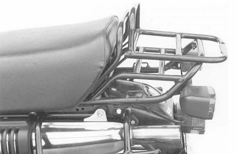 Tubular luggage rack Topcase carrier black for R 80 GS (88-94)/R 100 GS (87-94) Hepco & Becker