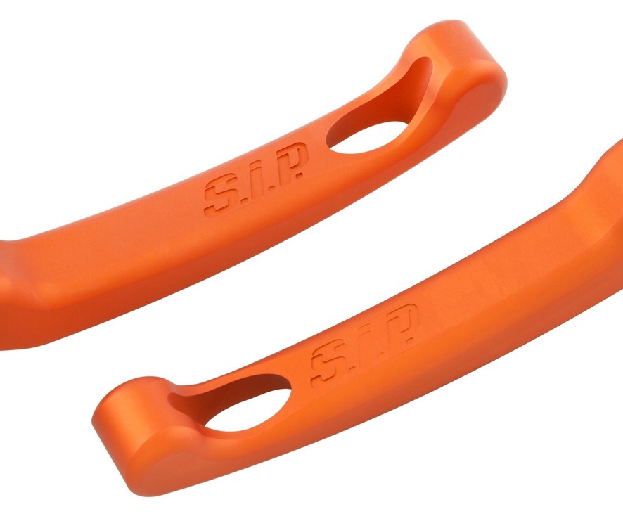 Sport lever set brake Shorty for Vespa, right and left, orange matt