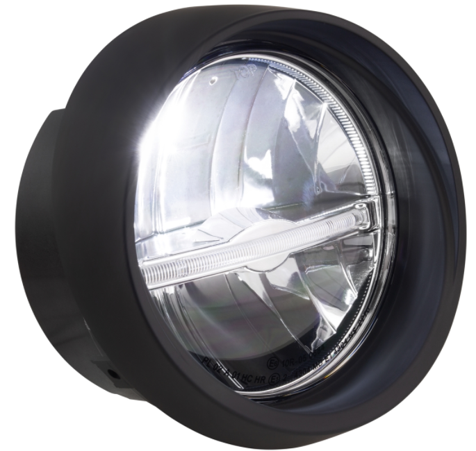 Headlight LED for Vespa Primavera 50-150ccm 2T/4T (-'18), black matt