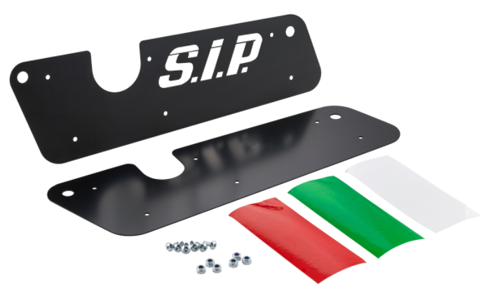 Exhaust trim swing arm for Vespa GTS/GTS Super/GTV/GT 60/GT/GT L, stainless steel black