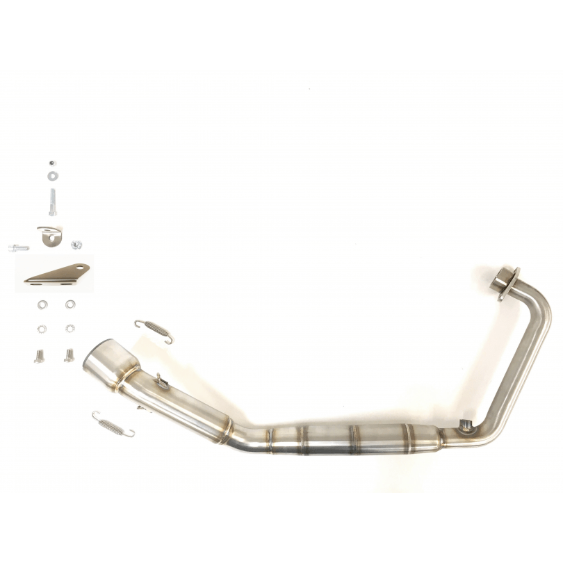 IXIL RB complete system Honda CB 125 R, stainless steel black, E-approved, with catalytic converter, Euro4