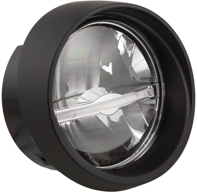Headlight LED for Vespa Primavera 50-150ccm 2T/4T (-'18), black matt