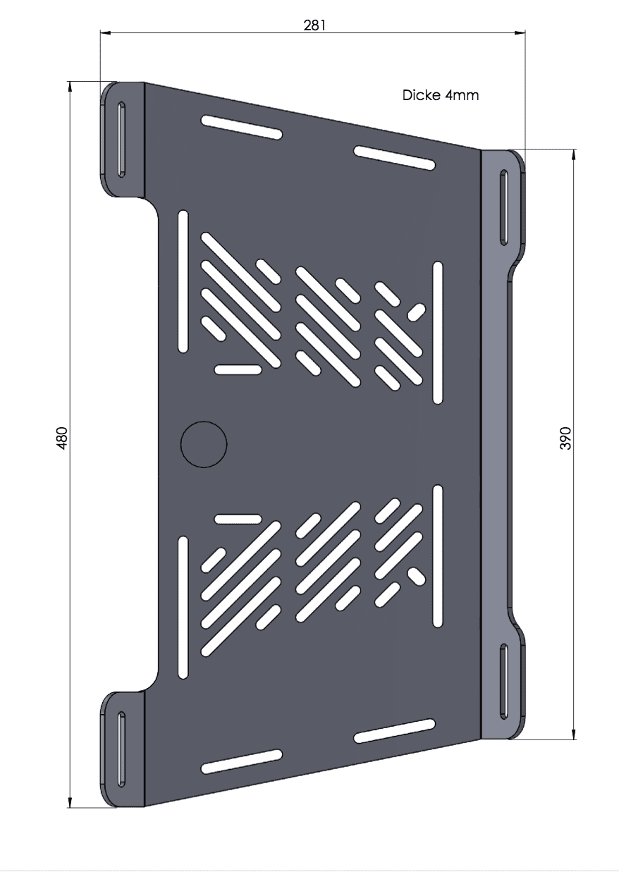 Luggage bridge widening for Triumph Tiger 1200 Rally Pro / GT Pro / GT (22-)