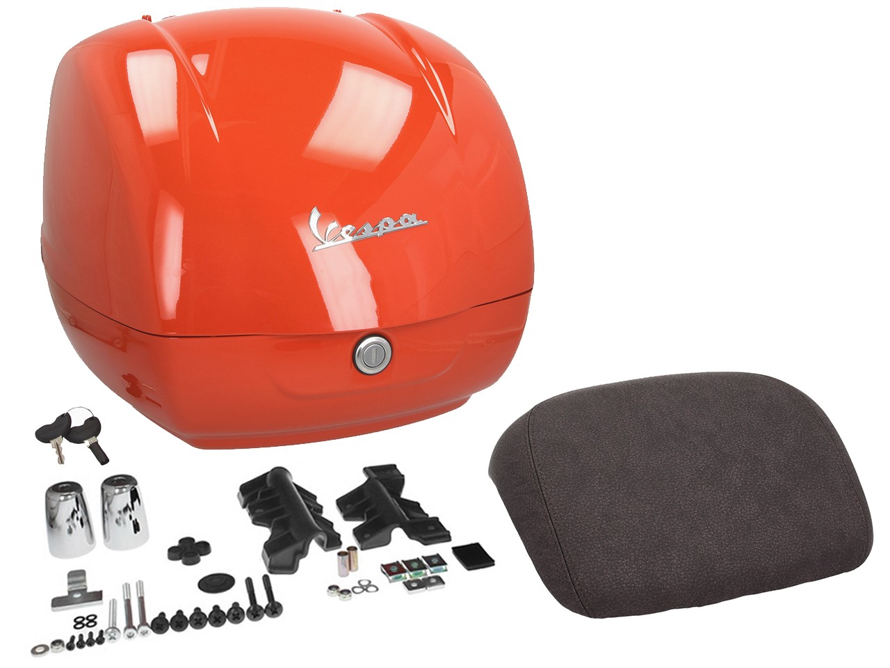 Original top case for Vespa GTS - Orange Impulsivo A11