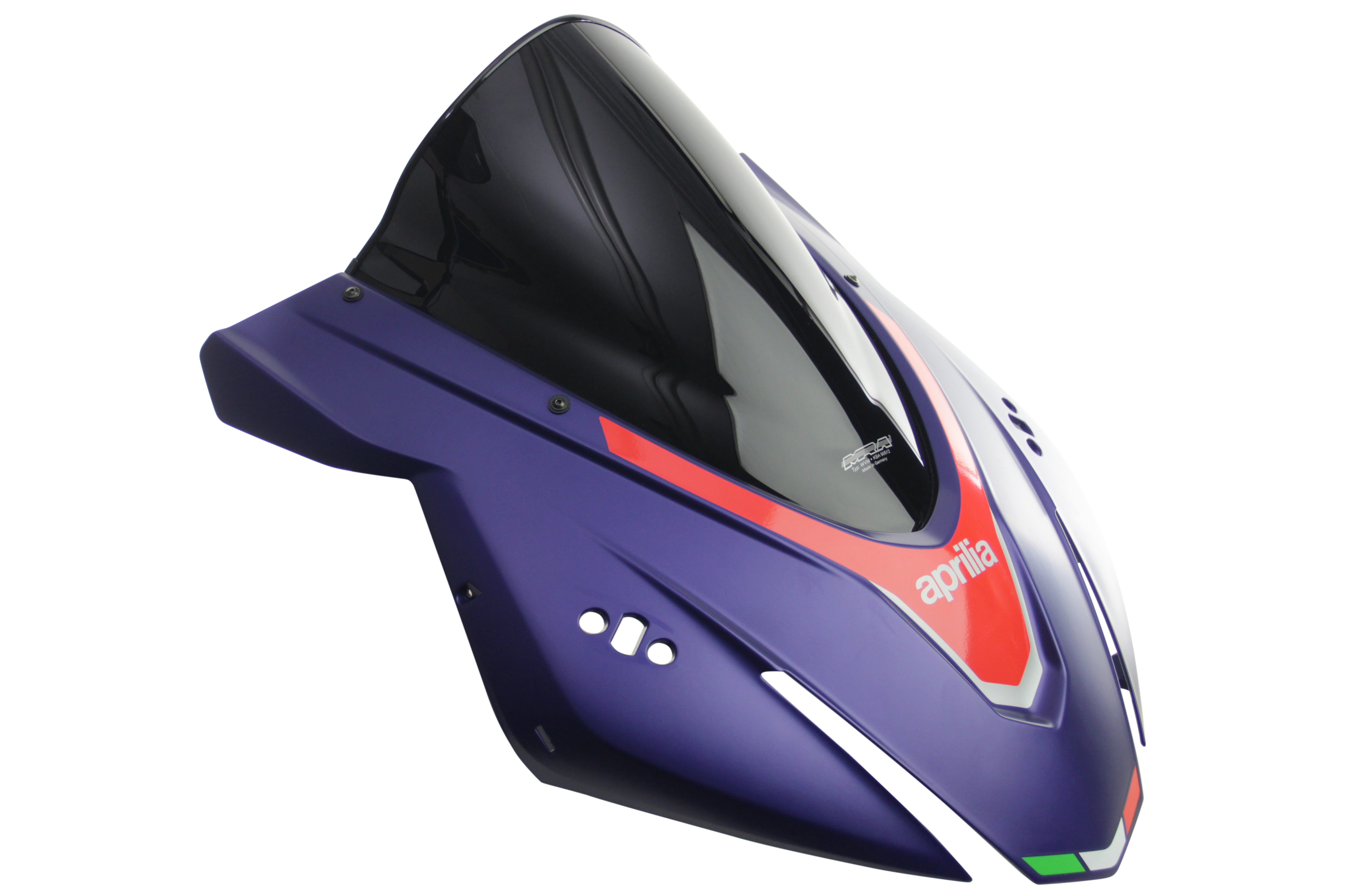 MRA Racing windshield "R" - black - Aprilia RSV 4 1100 Factory 2021-