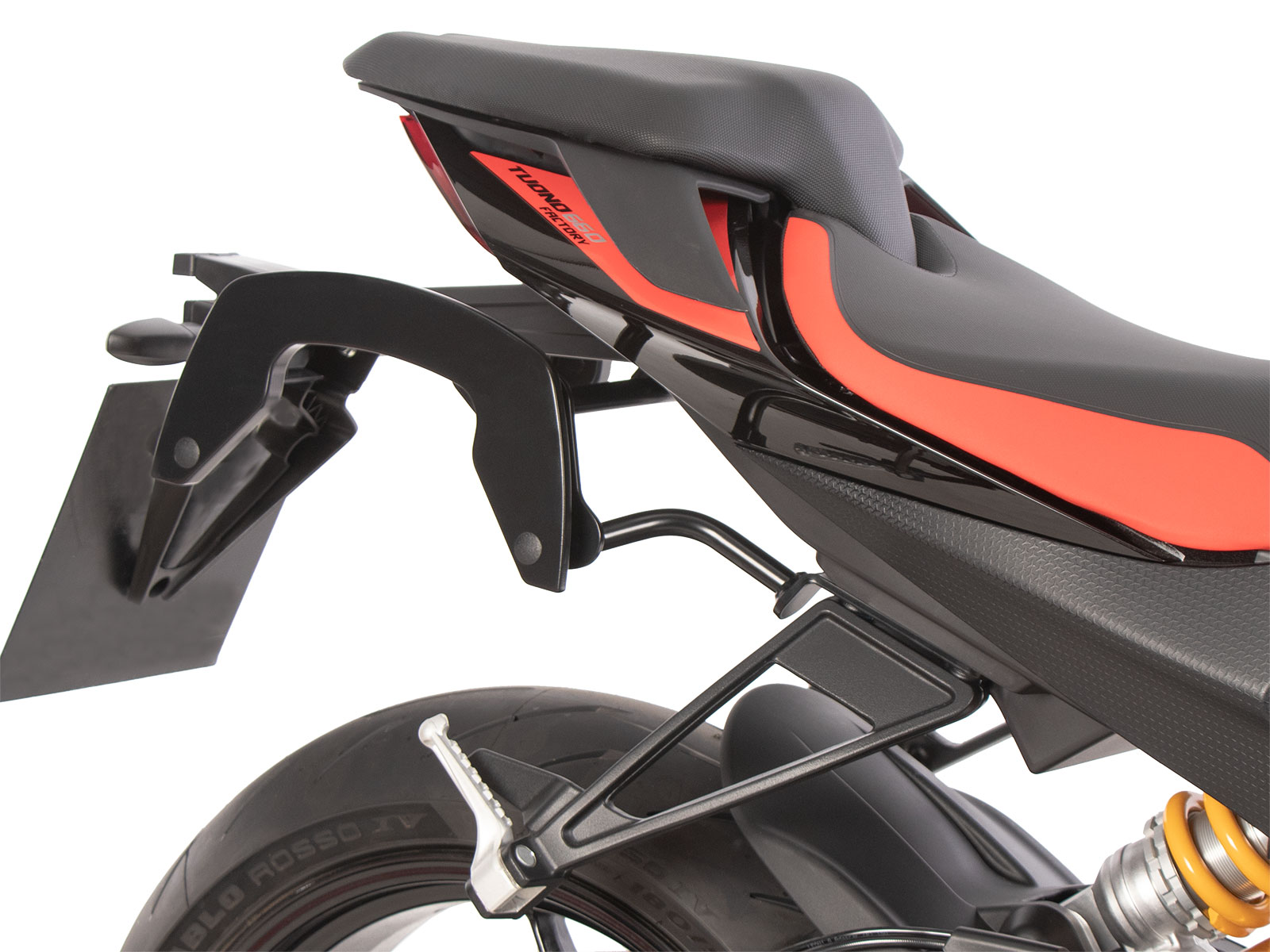 C-Bow side carrier black for Aprilia Tuono 660 Factory (2022-) Hepco & Becker