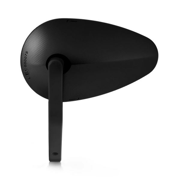 Handlebar end mirror RIZOMA "Reverse Radial" left or right for Vespa, black anodized