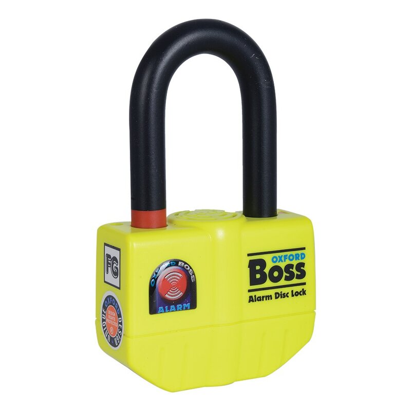 Oxford Boss Alarm 14 mm brake disk lock Incl. 12mm x 2.0m chain