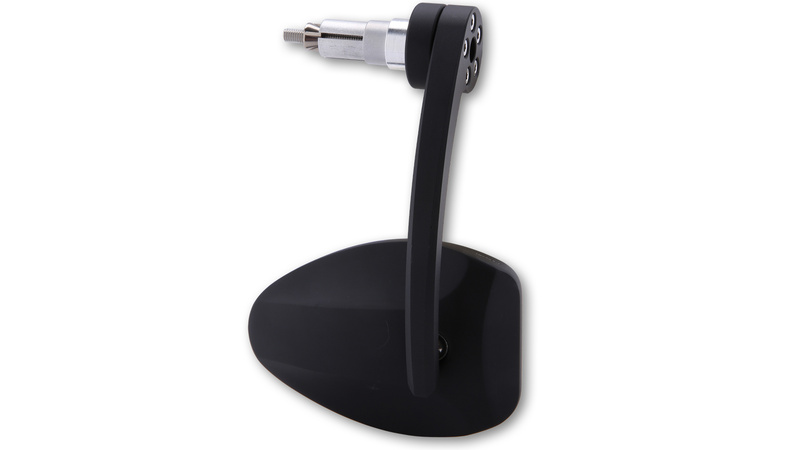 HIGHSIDER pro handlebar end mirror Ferrara 2 Evo Black (1pc)