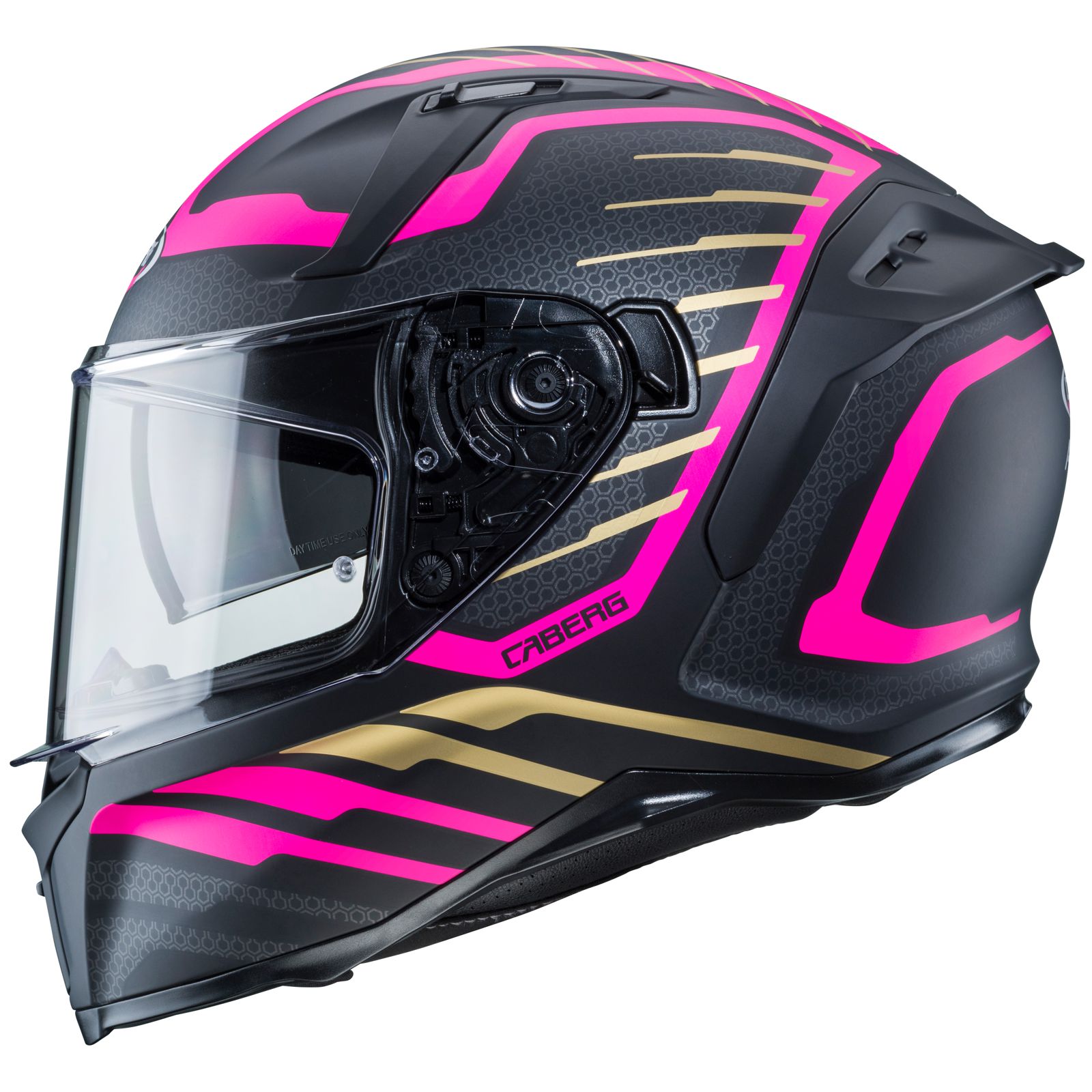 Caberg Helmet Avalon Forge, matte black / fuchsia gold