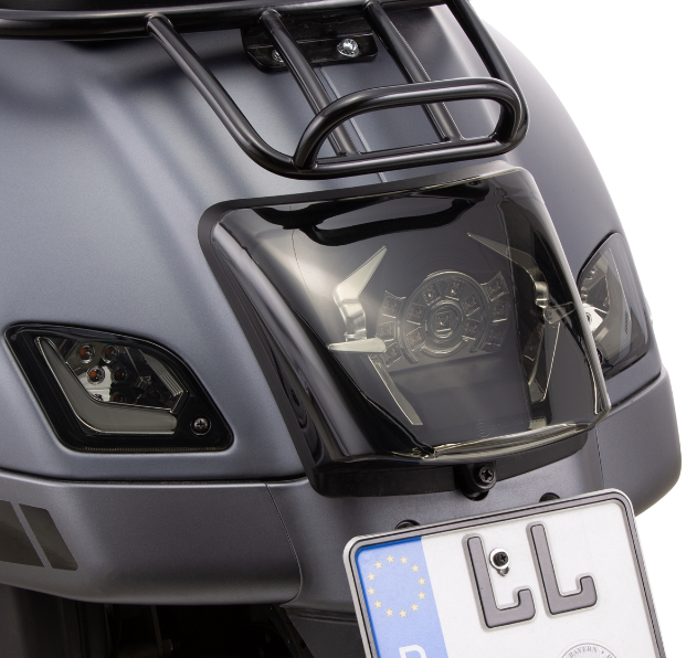 Turn signal kit front & rear for Vespa GTS/GTS Super/GTV 125-300cc ('14-), tinted