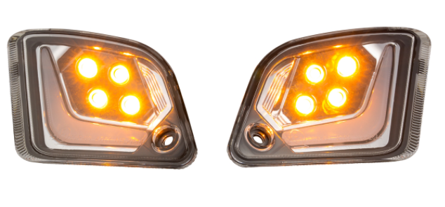 Turn signal kit front & rear for Vespa GTS/GTS Super/GTV/GT 60/GT/GT L ('03-'13), clear