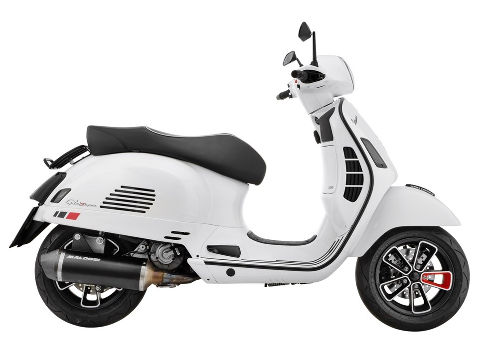 Frame taillight conversion for Vespa GTS/GTS Super/GTV 125-300cc ('14-'18), black glossy