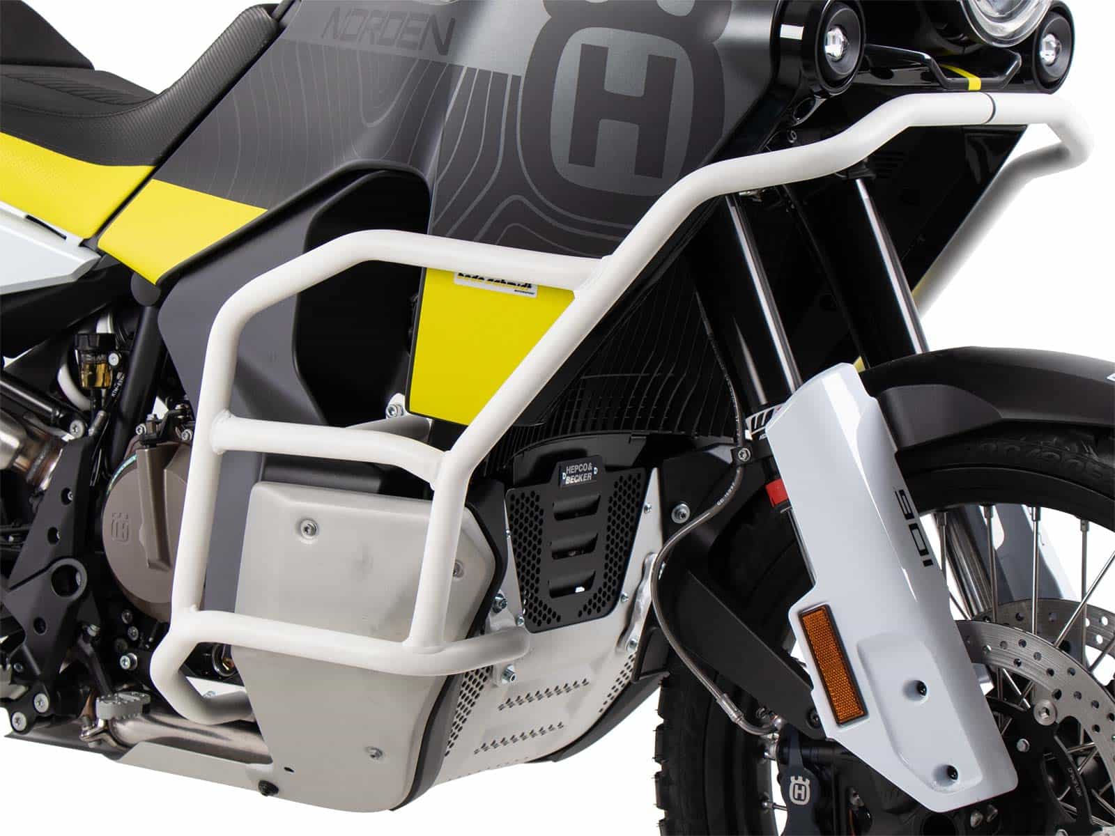 Engine Guard Solid white for Husqvarna Norden 901 (22-) Hepco & Becker