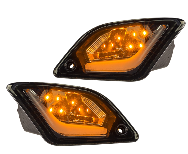 Turn signal kit front & rear for Vespa GTS/GTS Super/GTV 125-300cc ('14-), tinted